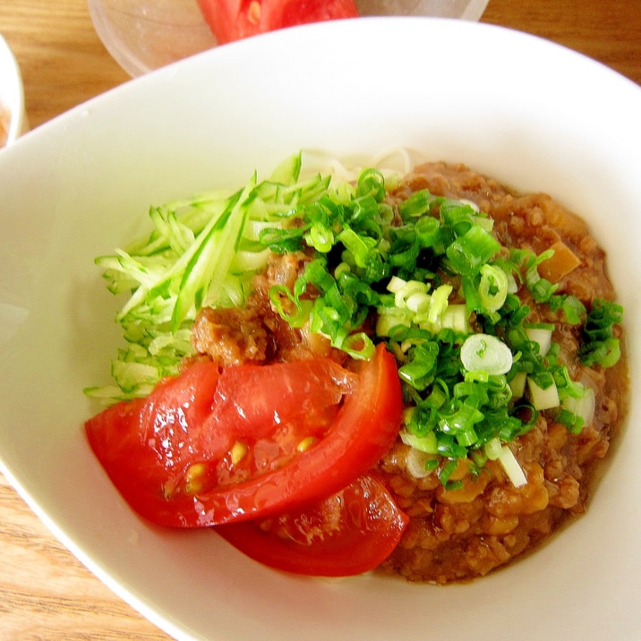 液味噌使用☆ジャージャー風素麺(炸醤麺)